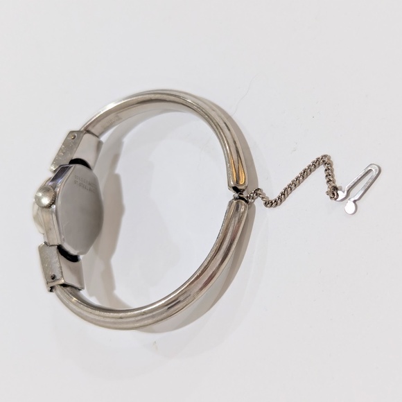 Vintage BENRUS Petite Silver Ladies Wind-Up Wrist Watch Bracelet 10K Gold filled - Picture 11 of 14